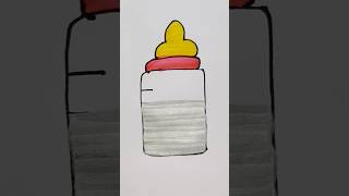 Baby bottle 🍼 drawing for kids #drawing #bottle #youtubeshorts #viral #cartoon #art #kids #trending