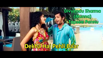 Dekha Hai Pehli Baar Song - Divyendu Sharma and Tapsee Pannu ❤️ (Munna Bhaiya)