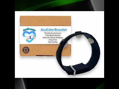AcuCalm Anxiety Relief Bracelet-Adjustable Healing Acupressure Band-Balance-Mood Support-Sleep Aid