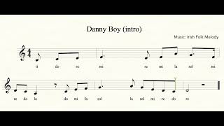 Solfège exercise - intro to Danny Boy