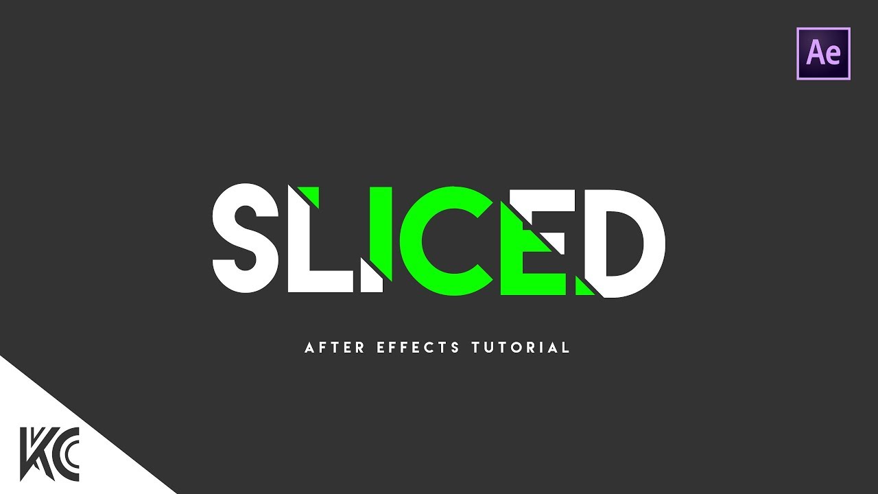Text Slice effect After Effects Tutorial YouTube Text Slice effect After Effects Tutorial YouTube