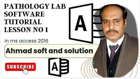 pathology lab software tutorial no 1 | Ahmad Soft and Solution