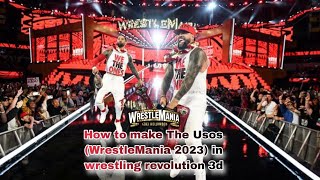 How to make The Usos (WrestleMania 2023) in wrestling revolution 3d | Wrestling Empire | WR3D screenshot 3