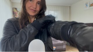 Soft Leather Jacket & Gloves Fabric ASMR | Gentle Zipper Sounds screenshot 2
