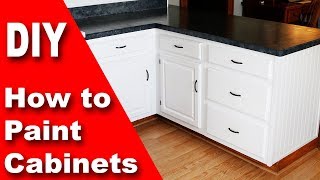 How to Paint Kitchen Cabinets White | DIY