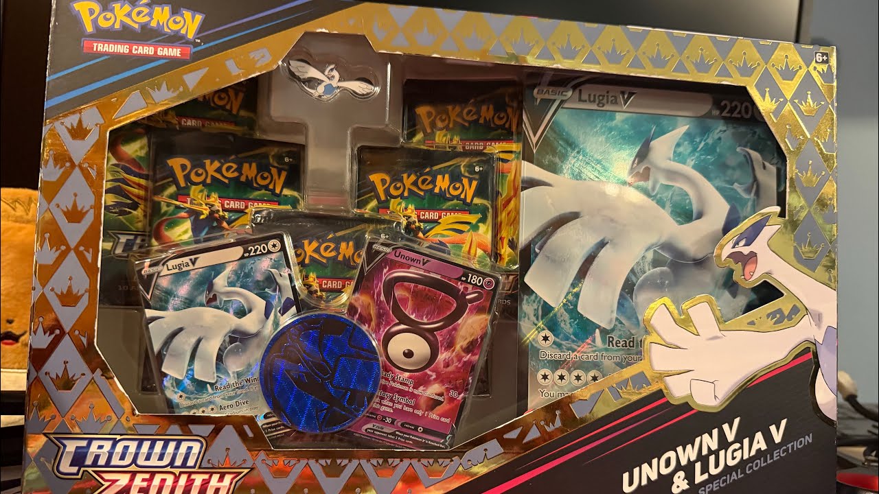 UNOWN V& LUGIA V SPECIAL COLLECTION BOX 