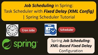 job scheduling in spring: task scheduler with fixed delay (xml config) | spring scheduler tutorial