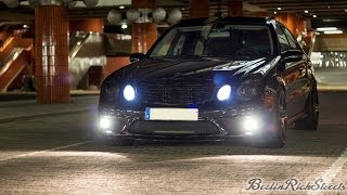MERCEDES E63 AMG W211 - LOUD ACCELERATION WITH CUSTOM PIPES