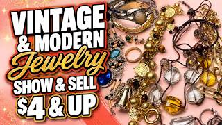 VINTAGE & MODERN JEWELRY SALE Show and Sell Reseller Thrift Jewelry #jewelrysale #vintagejewelry