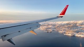 Norwegian Air Shuttle 737-800 Oslo (OSL) - Bergen (BGO) Economy Class [4K]