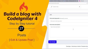 #27. Edit and Update Post in CodeIgniter 4