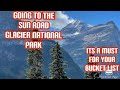 Glacier National Park, Running Eagle Waterfall and Snow in the Park