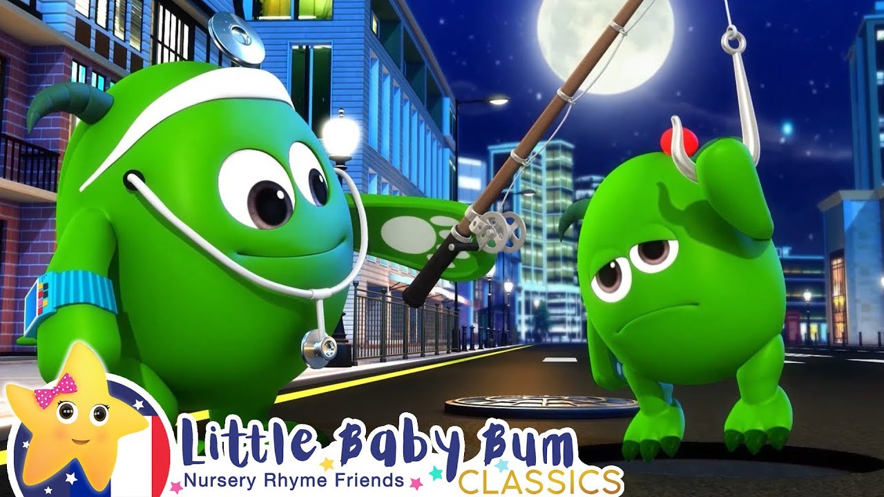Cinq Petits Monstres Sautent Sur Le Lit Chansons D Halloween Pour Bebes Little Baby Bum Francais Youtube