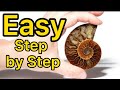 How to Polish Fossils & Rocks for Beginners,, Basic Tools.. ep 9