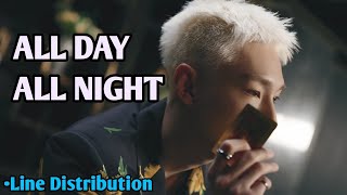 SF9 - ALL DAY ALL NIGHT (Line Distribution)