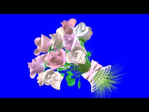 Футаж Букет Невесты. Свадебные Футажи. Летящий Букет Невесты на Хромакее. Футажи на Хромакее