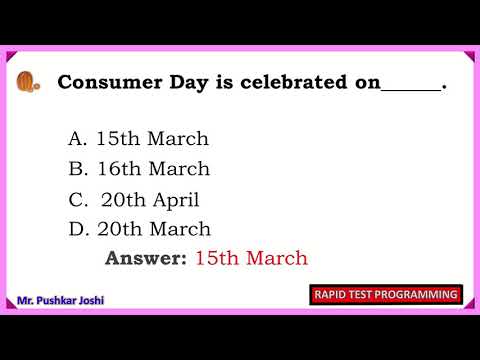 Digital Marketing MCQ Part II || Joshi Pushkar D. || Rapid Test Programming