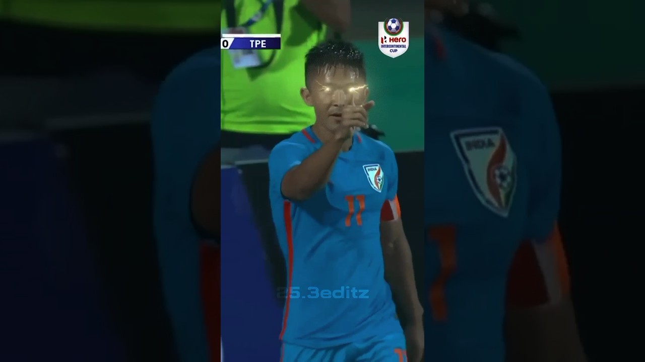 India have Sunil chhetri   support our Indian legend   edit  viral  youtubeshorts  video