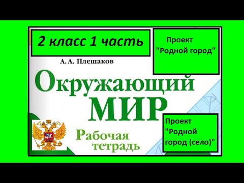 Проект Родной город Окружающий мир 2 класс рабочая тетрадь
