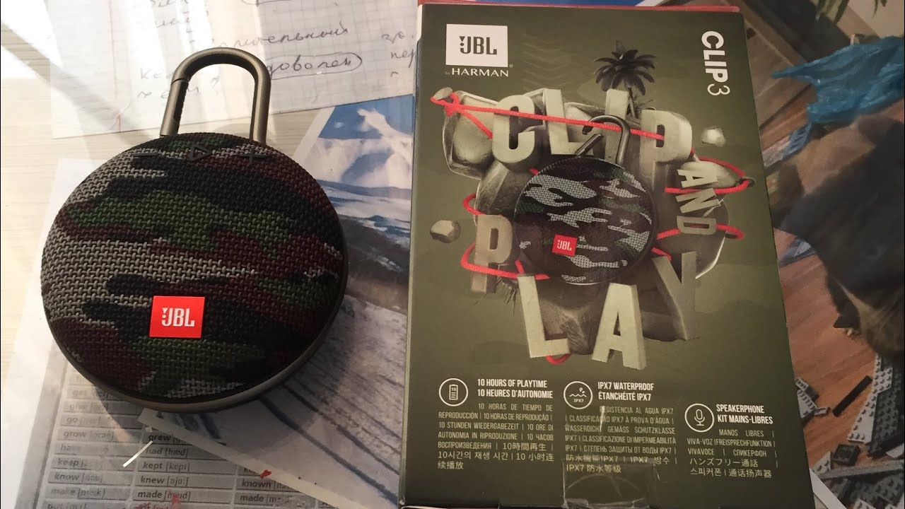 Обзор колонки JBL Clip 3 YouTube