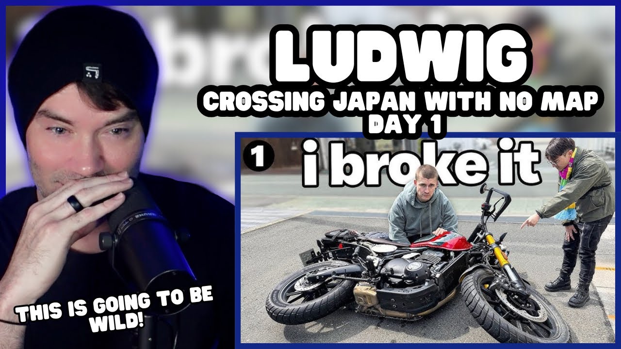 American Traveler Reacts - Ludwig Crossing Japan With No Map Day 1