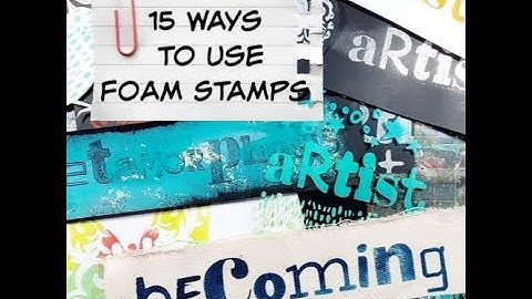 Cat Kerr Creates 15 Ways To Use Foam Stamps by Joggles.com