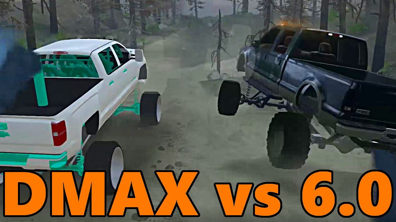 Spin Tires | MALL CRAWLER POWERSTROKE vs DURAMAX on PRE ...