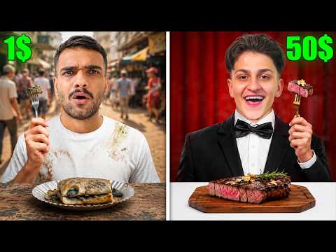 تحدي اكل الشوارع غالي ضد رخيص مع عبسي ! 😨 ( تسممنا ؟ )