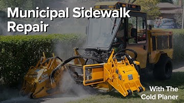 The Trackless Cold Planer Is The Perfect Attachment for Springtime Maintenance!