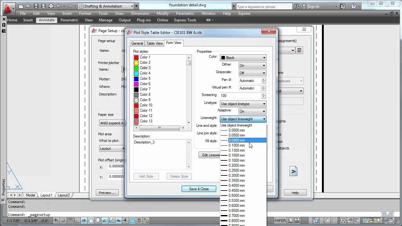 autocad printing all colors as black