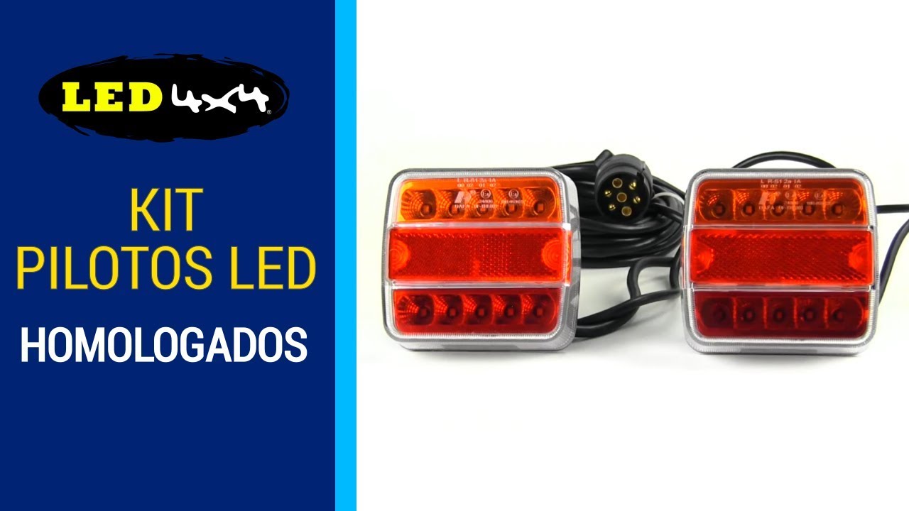 KIT 2 Pilotos led de 5 funciones Homologado - LED4X4 