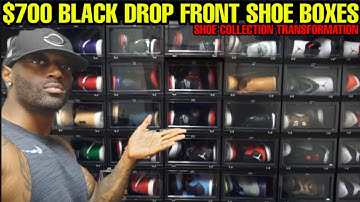 I Paid $700 For Black Drop Front Shoe Boxes From Container Store