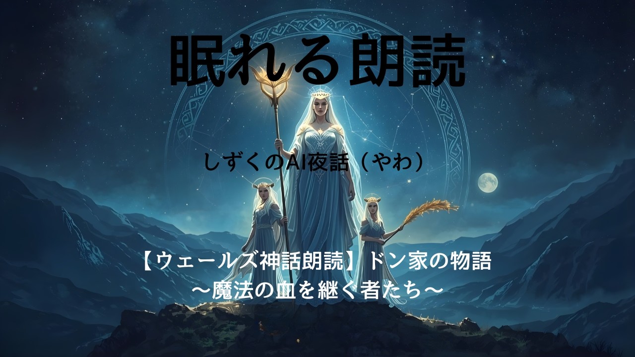 眠れる朗読　【ウェールズ神話朗読】ドン家の物語 ～魔法の血を継ぐ者たち～ケルト神話