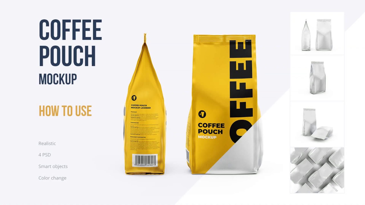 Download Coffee Pouch Mockup How To Use Youtube
