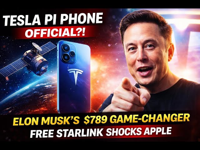 Tesla Pi Phone Official? Elon Musk's $789 Game-Changer with Free Starlink Shocks Apple - YouTube