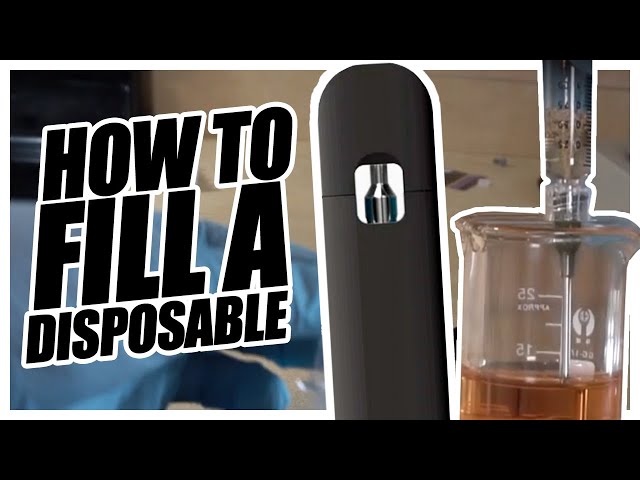 How to fill a disposable with distillate!