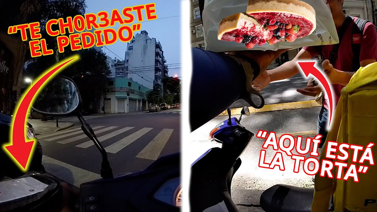 Casi PIERDO MI CUENTA de PEDIDOS YA! / Llevo una TORTA y PASA ESTO! - Delivery Motovlog #11