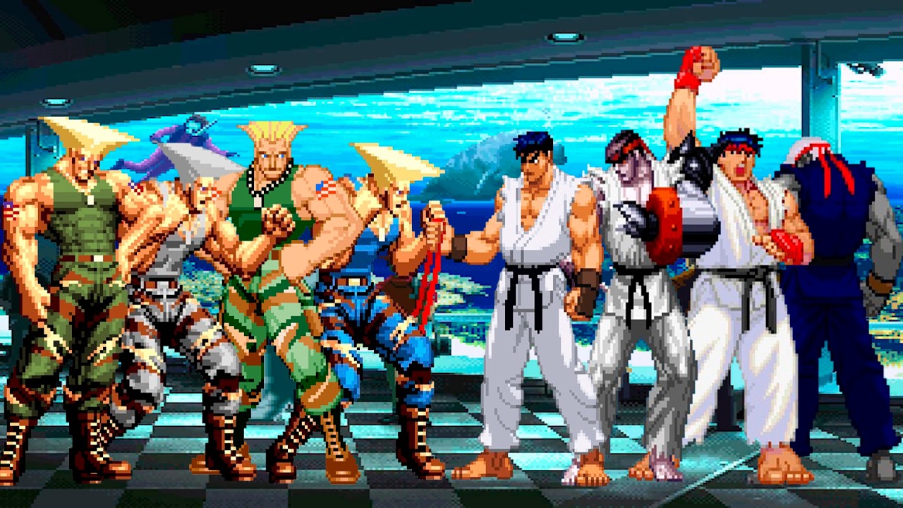 [KOF Mugen] Команда Гайла против команды Рю