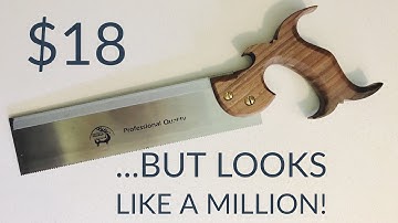 $900* Beautiful Dovetail Saw from $18 Gents Saw | Hand Tool Woodworking