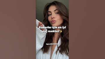 Esmerler için en iyi saç renkleri; #güzellik #shorts