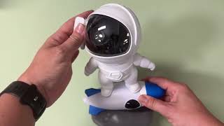 Astronaut Galaxy Projector, Star Nebula Projectors with Rocket Lamp, Night Lights LED Star Projector