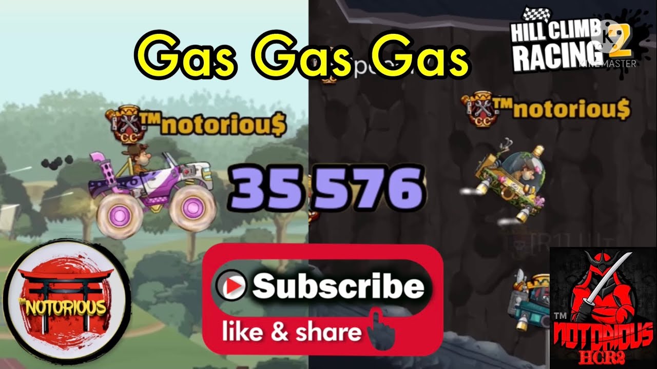 Hill climb racing 2 - Gas Gas Gas - 35,576 pts