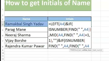 Get Initials from Any Name in Excel | Smart Formula Trick!