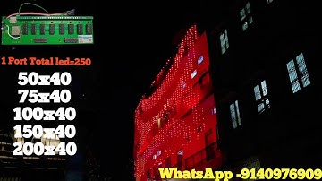 New 40 Port Paraller With Wifi Sd card controller|Led Build Software Run|#sunnyelectronic#pixel