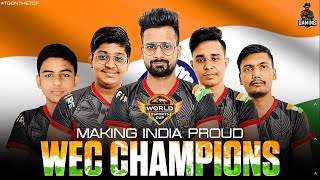 WEC Champions - Making India Proud 🇮🇳 | Ft. Total Gaming Esports