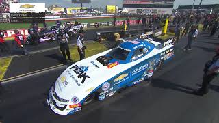John Force wins drag race at Indianapolis. Sept 2, 2019