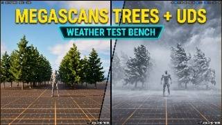 Dynamic Weather on Megascans Trees : UDS Integration in Unreal Engine 5.1