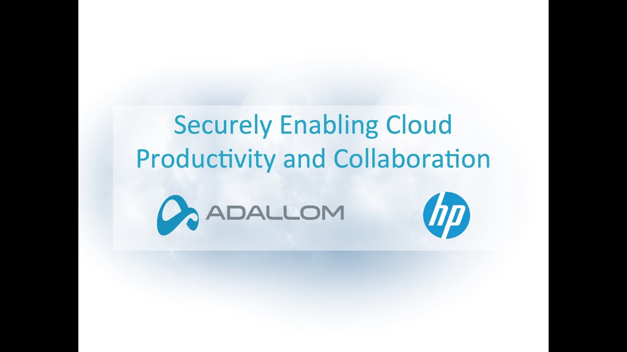 Adallom and HP Partnership - YouTube