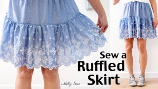 Learn to Sew a Ruffled Skirt