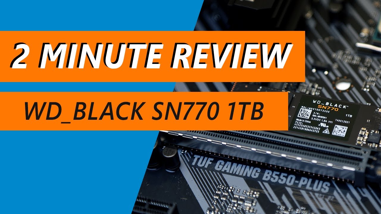 WD_BLACK SN770 WDS100T3X0E - SSD - 1 To - PCIe 4.0 x4 (NVMe)